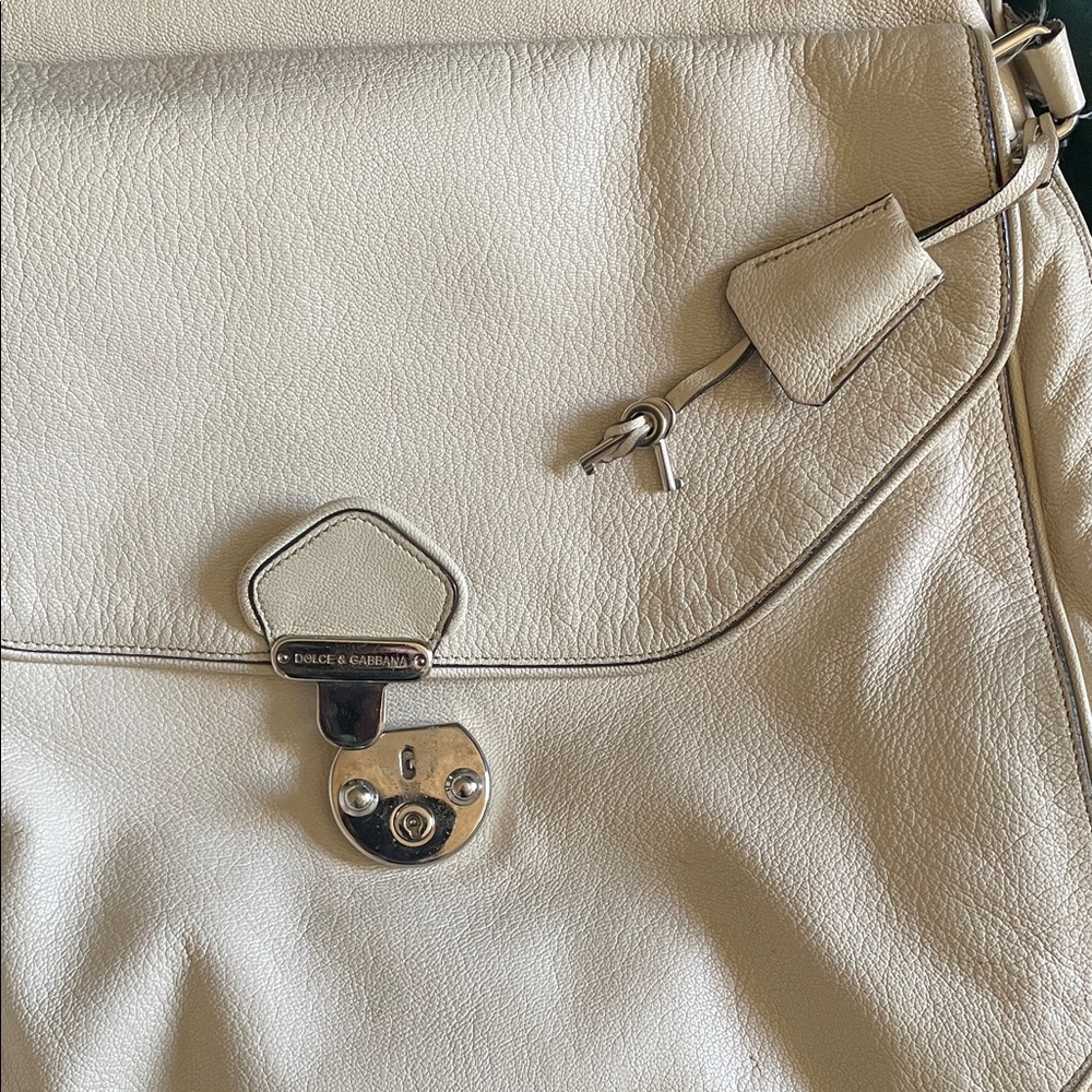 Dolce & Gabbana Miss Catch cream leather bag - Picture 6 of 16